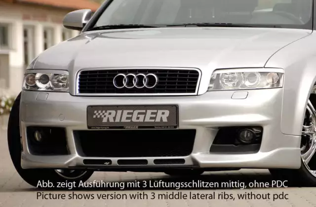 Audi A4 (8E) Typ B6 Rieger Spoilerstoßstange neues Design ohne Lüftungsschlitze,