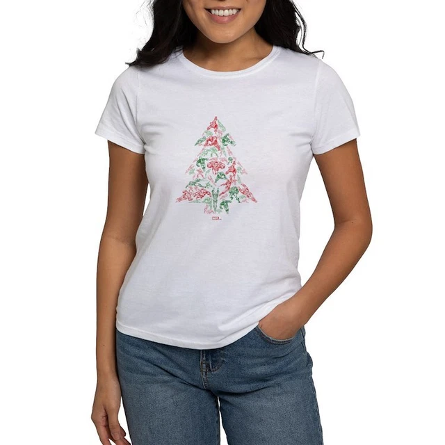 CafePress Iron Man Christmas Tree T Shirt Women's T-Shirt (1170578092)