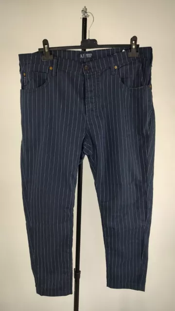 Armani Jeans Pantalon Homme Lin Taille 38/36 Homme Vintage Pantalon Casual