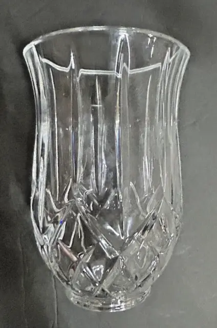 VINTAGE Crystal Lamp Sconce Light Candle Shade Hurricane Replacement Glass Clear