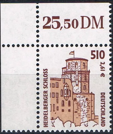 Mi.Nr. 2225 ** postfrisch, BRD 2001, SWK. Heidelberger Schloss  ELO