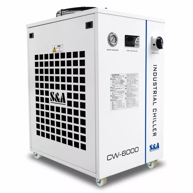 110V S&A Brand Industrial Water Chiller CW-6000DN for 22KW CNC Spindle