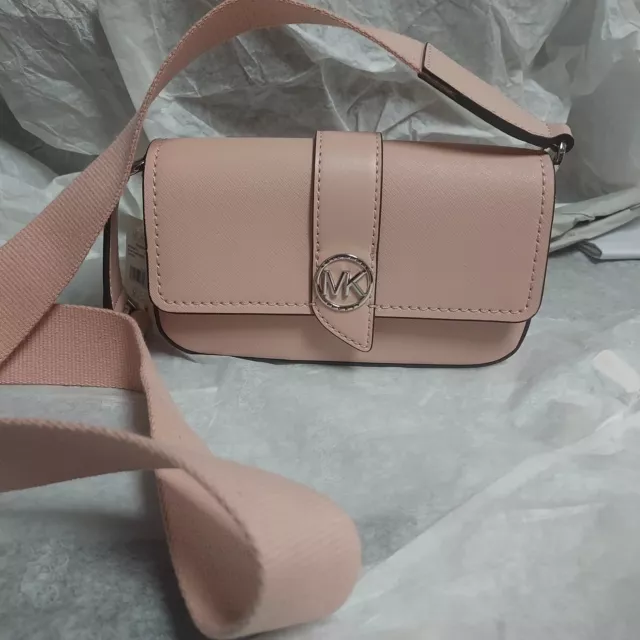 Michael Kors Greenwich Extra Small Saffiano Leather Sling Crossbody Bag  $198Pink