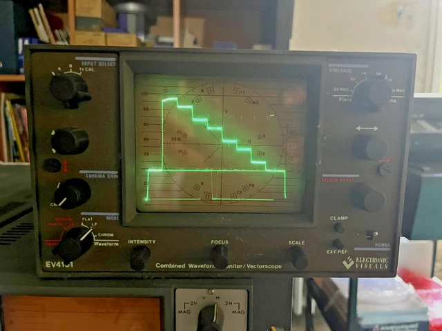 Electronic Visuals EV 4061 Moniteur/Vectroscope Vidéo Combiné PAL Pour équipement Broadcast