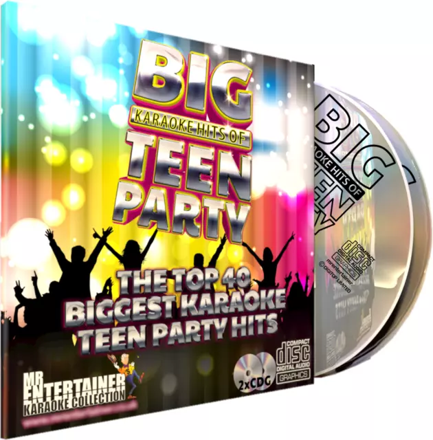 Teen Party Karaoke. Mr Entertainer Big Hits Doppel-CDG-Disc-Set. Kinder. Teenager