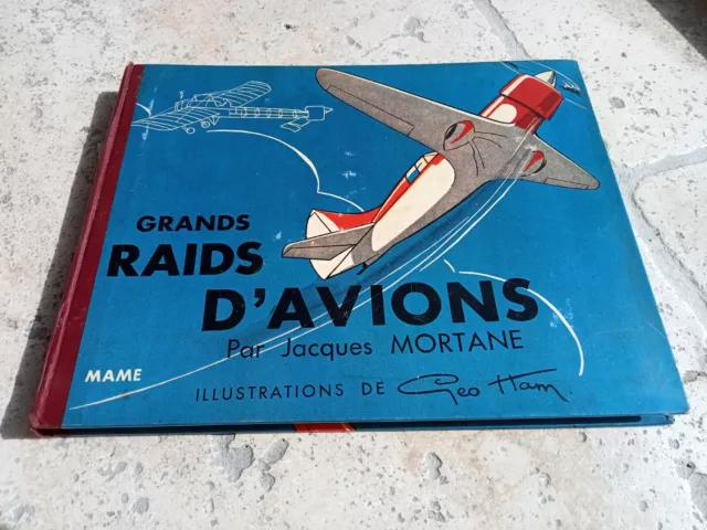 [ Cartonnage - Aviation - Geo Ham ] Grands Raids D'aviation 1936 Tbe Mortane Eo