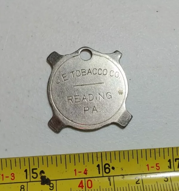 Vintage J. E. Tobacco Co Reading PA Advertising Screwdriver Keychain