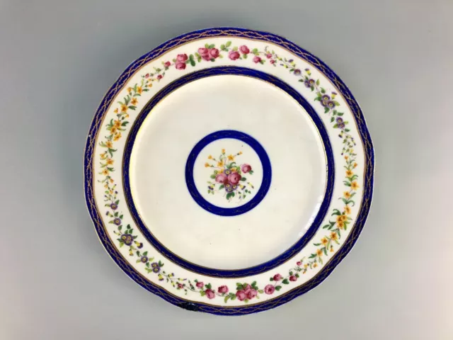 A Sevres Porcelain Plate (assiette)  1793