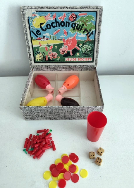 Jeu Ancien 'Le Cochon Qui Rit' - Version 2 Joueurs Complète - En Superbe état