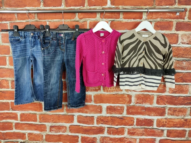Maglione Cardigan Blue Jeans Bambine Età 18-24 Mesi Gap Next Tu 92Cm