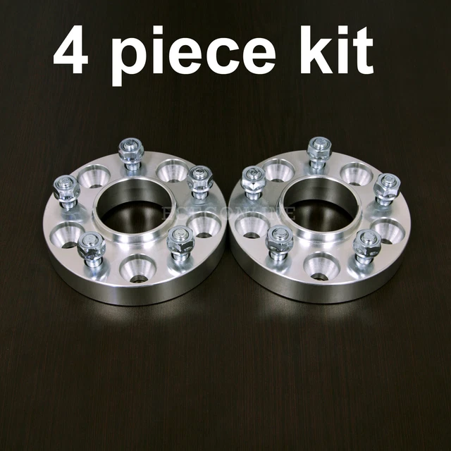 4pc 1.25" (32mm) HUBCENTRIC 5x115 to 5x115 Wheel Spacers w/ Lip - 70.3 - 12x1.5