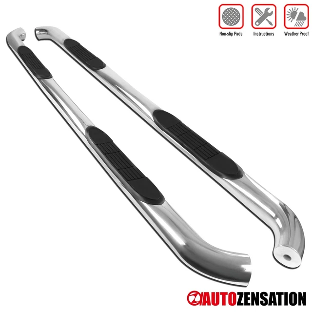 Fit 2015-2021 Frod F150 Super Crew Cab 3" Chrome Running Boards Side Step Bars