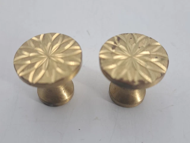 Vintage Round Knobs Drawer Pull Cabinet Knob Dresser Furniture Hardware Lot 2