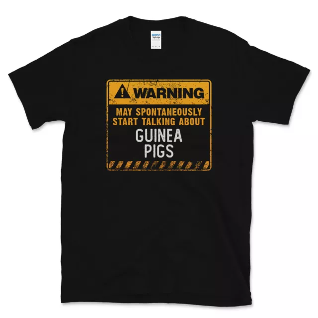 AVVERTENZA PUÒ INIZIARE SPONTANEAMENTE A PARLARE DI PORCELLINI D'India divertente t-shirt