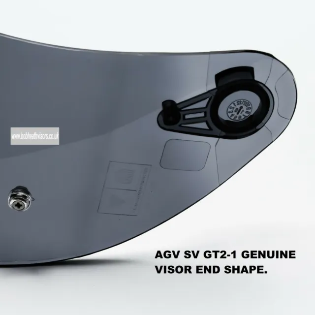 Agv Visor K3-Sv, K5, Gt2-1 Dark Tint, Xs-Ms Helmet Sizes, Genuine Agv Part. 2