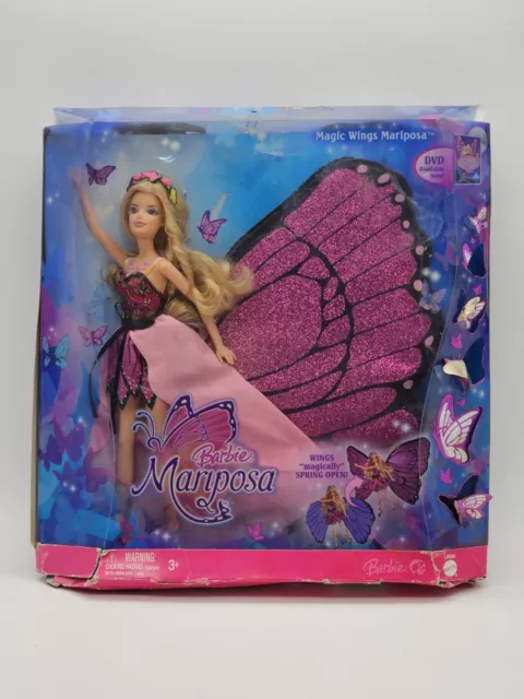 2008 Barbie Mattel Magical Wings Mariposa Barbie Doll Butterfly NIB Rare
