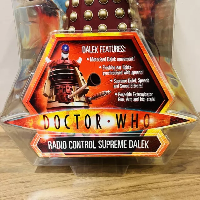 Doctor Who Red Radio Control Supreme Dalek Figure Brand New + Sealed VGC RARE 2