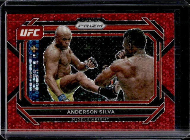 2023 Prizm UFC Anderson Silva Red Disco Prizm #26/99