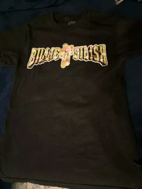 Billie Eilish & Dbruze Authentic Collab Blohsh T-Shirt Size Small