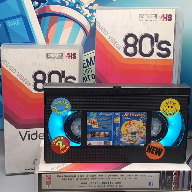 THE JETSONS, CLASSIC Retro VHS Tape Night Light, table lamp stunning L