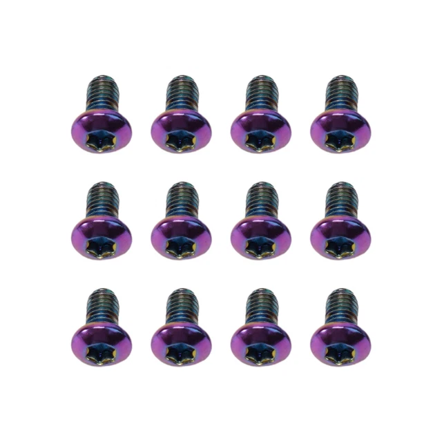 SECURE AND REUSABLE Rainbow Torx Bolts for Bike Disc Brake Rotors 12 ...
