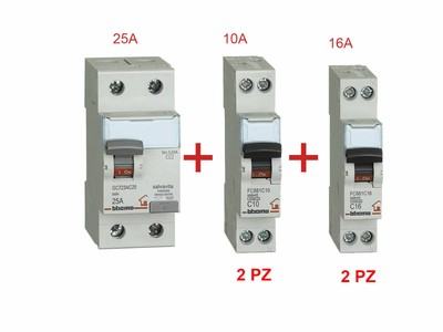 1 MOD MAGNETOT INTERRUTT Bticino KIT RIARMO BTICINO F80SG DIFFERENZIALE SALVAVITA 
