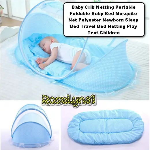 Baby Crib Netting Portable Foldable Baby Bed Mosquito Net Polyester Newborn Slee