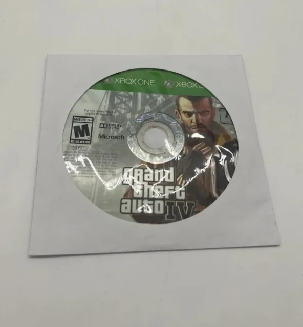 Grand Theft Auto IV DISC ONLY (Xbox 360 / Xbox One) Tested Working