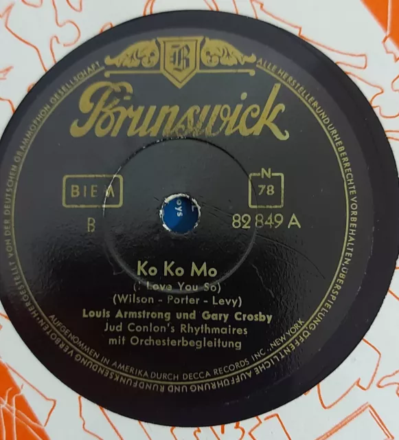 LOUIS ARMSTRONG SWING - 78rpm Schellack