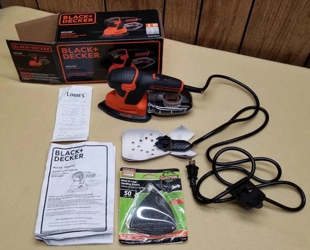 BLACK+DECKER MOUSE 1.2 Amp Electric Mouse Detail Sander (BDEMS600