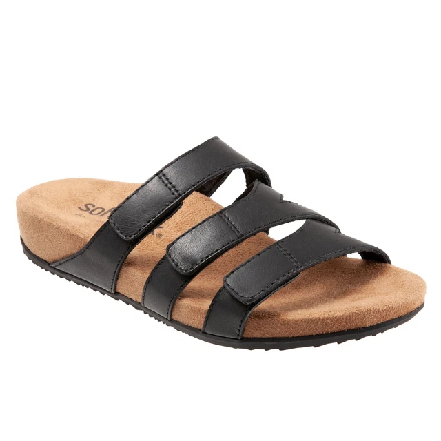 Sandali Softwalk Blythe S2103-001 donna in pelle nera