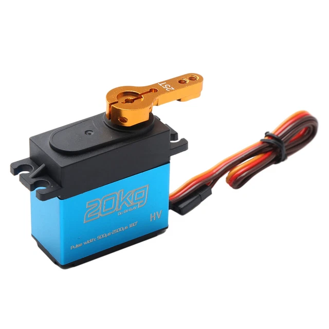 20kg Digital Servo 1/8 1/10 1/12 Scale RC Car Manipulator Metal Gear 25t Arms