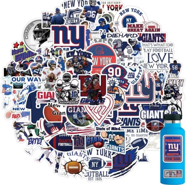 30 NY Giants Stickers | New York Giants Merch  NFL Football Merch Decal Vinyl