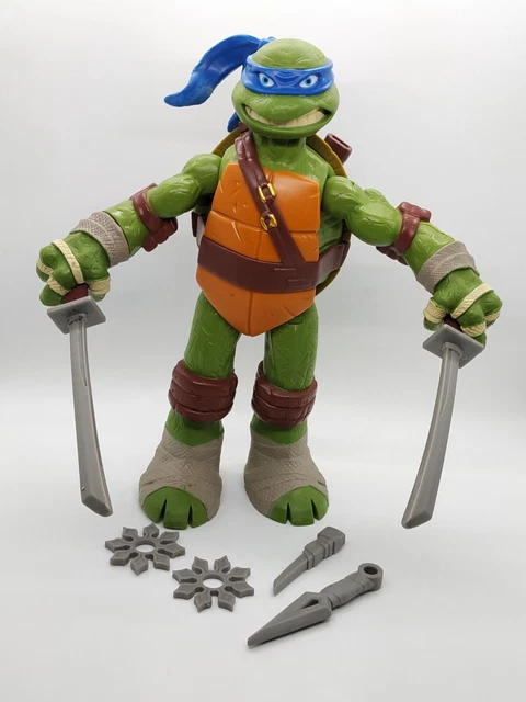 GIANT BATTLE SHELL Leonardo Complete TMNT Ninja Turtles Figure