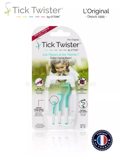 Set Tick Twister® - 3 crochets tire-tiques