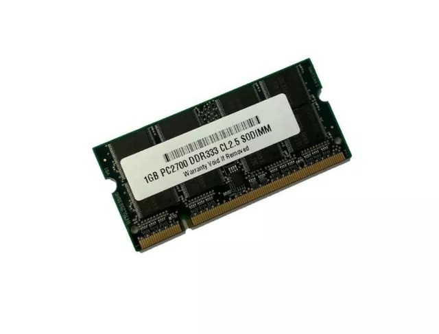 1GB PC2700 SO-DIMM for Averatec 1000 1100 2100 2200 3200 3300 Laptop RAM Memory