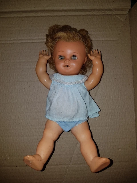 Grand Poupon Petitcollin 60 Cm Habillé Aux Couleurs De L'USA Perpignan - Yeux Dormeurs