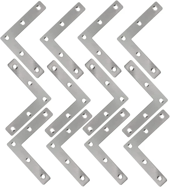 Rannb L Shape Flat Bracket Stainless Steel Flat Corner Angle Bracket Plates Repa