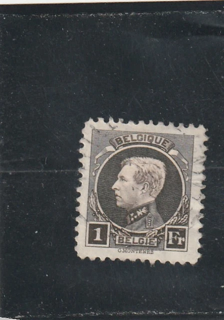 L6055 BELGIQUE  Timbre Y&T N° 215 de 1921-27 " Albert 1er " Oblitéré