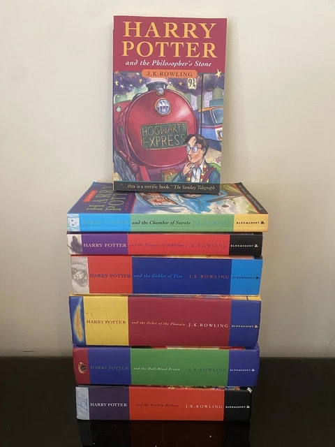 Harry Potter Book Series Complete Original Covers Fast Postage x 7