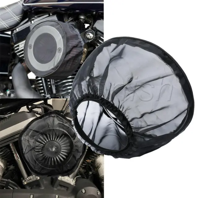 Air Filter Cleaner Dustproof Rain Sock Protective Cover For Harley Touring Black