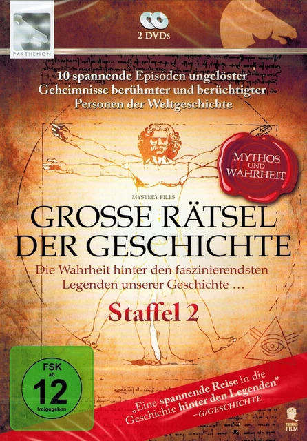 DOPPEL-DVD NEU/OVP - Grosse Rätsel der Geschichte - Staffel 2
