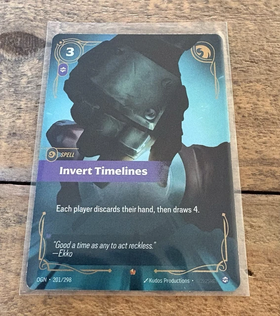 RIFTBOUND TCG INVERT Timelines Spell Epic 201/298 £30.00 - PicClick UK