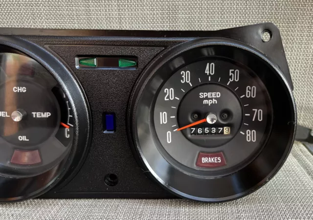 TOYOTA 1970's HIACE CAMPER VAN GENUINE MPH INSTRUMENT CLUSTER & DASH SURROUND!! 3