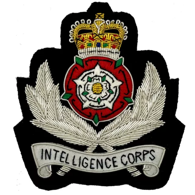 Intelligence Corps Wire Embroidered Bullion Blazer Badge - British Army