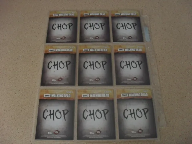 The Walking Dead - Season 7 CHOP Insert card set (9 cards) 2