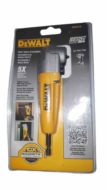 Dewalt Right Angle Drill Adapter Attachment DWARA100 90