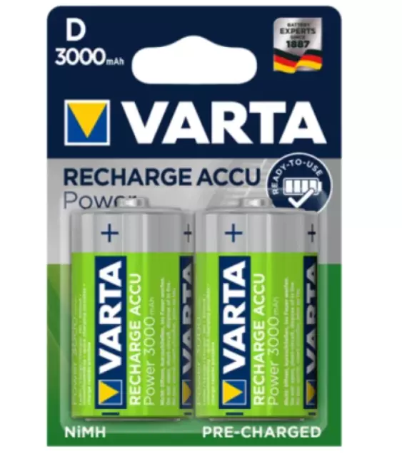 Varta Wiederaufladbare Batterien 3000mAh 1.2V grün 2pcs - 056720101402