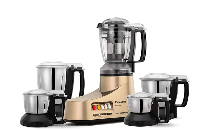 Panasonic MX-AC555 Mixeur Broyeur 550-W Avec 5 Pots (Bronze), 220-240V