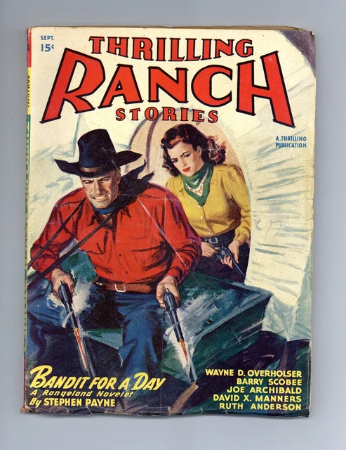 Thrilling Ranch Stories Pulp Sep 1947 Vol. 36 #1 VG